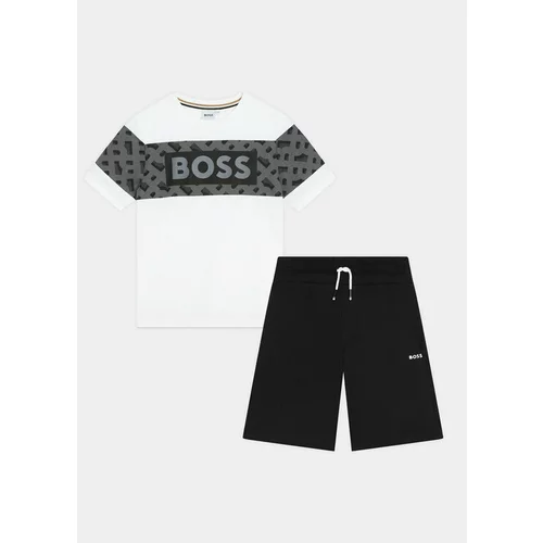 Boss Komplet majica in kratke hlače J50746 D Pisana Regular Fit