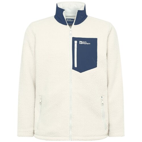 Jack Wolfskin Funkcionalna jopa iz flisa 'KINGSWAY' mornarska / off-bela Cene
