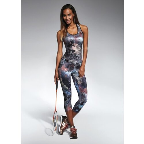 Bas Bleu Sports leggings FUSION 70 with fashionable print and 3/4 leg Slike