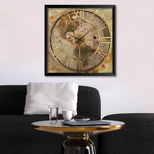 Wallity Dekorativni zidni sat STMDF202382, 45x45 cm Cene