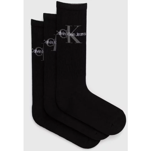 Calvin Klein Jeans Čarape 3-pack za muškarce, boja: crna, 701220514