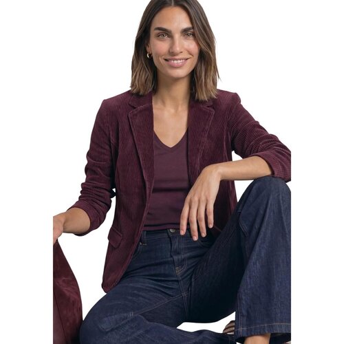 Street One Jakne &amp;amp; Blazerji Short Soft Corduroy Blazer 213164 Vijolična Slike
