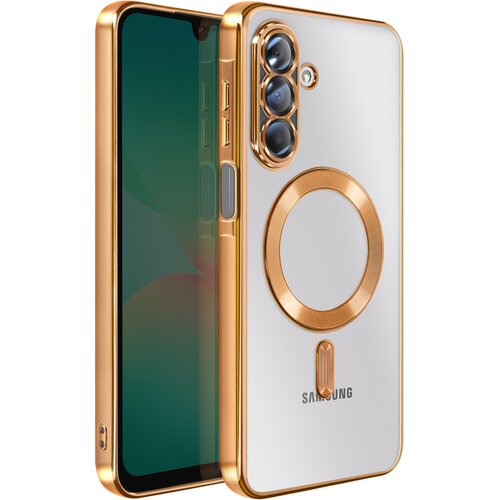 AVIZAR Ovitek za Samsung Galaxy A26, združljiv z MagSafe, s kromiranim robom, Zlata, (5000189658) Cene