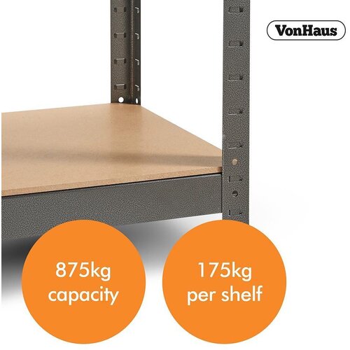 Vonhaus 1.8m 5-polica stalak HAMMERITE Slike