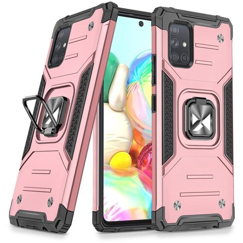 Wozinsky Ring Armor maska s funkcijom postolja i držačem za Samsung Galaxy A71 5G Slike