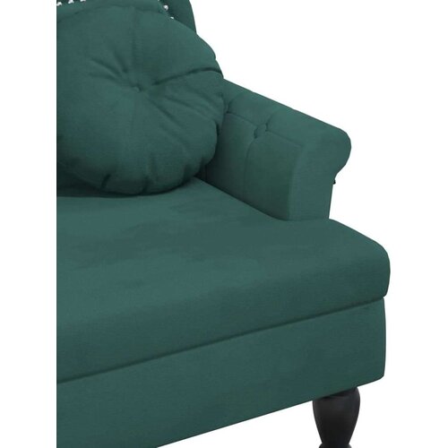  Klupa s jastucima Tamnozelena 120 5 x 65 x 75 cm bar&amp;scaron;unasta Slike