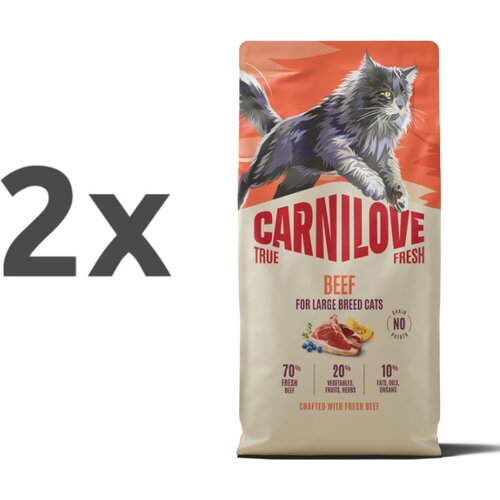 Carnilove Cat True Fresh Adult Large, briketi - govedina 2 x 6 kg Cene