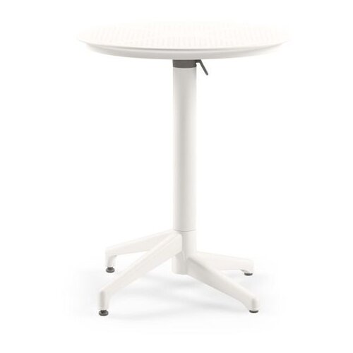Hanah home Moon Ø60 V2F - Ivory White Ivory White Folding Table Cene