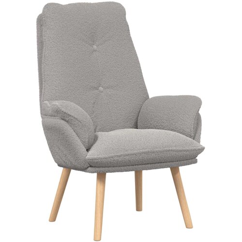  Fotelja Svijetlo siva 69 x 74 x 93 cm Sherpa Tkanina Slike