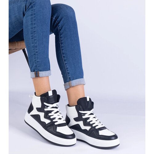 Gemre White-black women's sports sneakers Shadolina Cijene