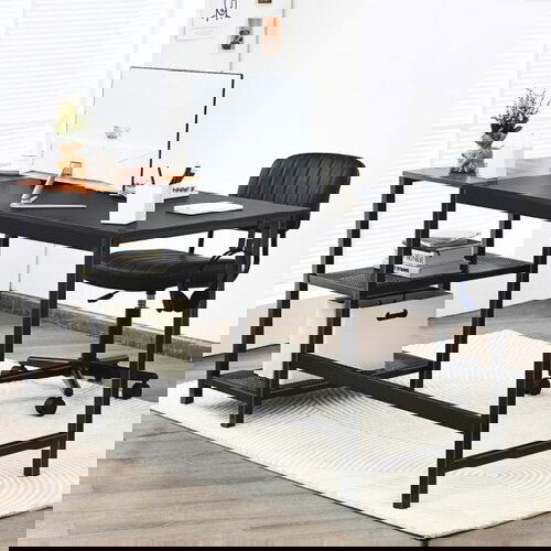  Računalniški stol s uklonjivim ladicama za pohranu i kukom za slušalice, 150 cm Cijene