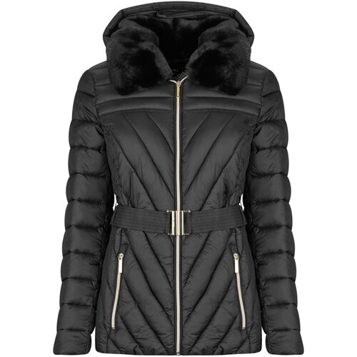 Michael Kors PACKABLE JACKET W FX FUR TRIM (CO) Crna Slike