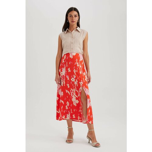 Defacto A Cut Flower Normal Waist Midi Skirt Slike