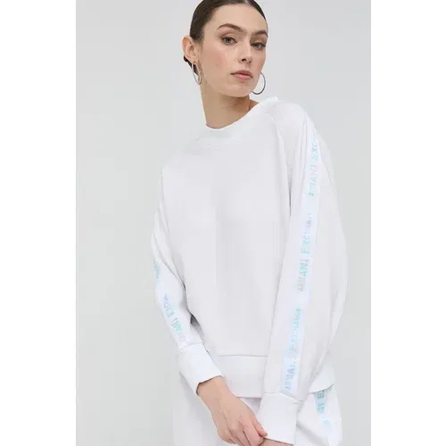 Armani Exchange Bluza ženska, bela barva