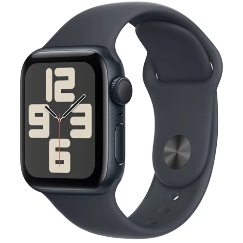 Apple Watch SE (2024) GPS + Cell. 40mm Midnight AC, Midnight Sport Band - M/L, (MXGD3QCA)