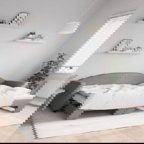 vidaXL Dnevni krevet na razvlačenje smeđesivi 90 x 200 cm od tkanine Cene