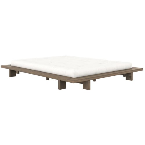 Karup Design Smeđi bračni krevet od masivnog bora s podnicom 160x200 cm Japan &amp;ndash; Slike