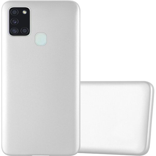 Cadorabo Case, združljiv s Samsungom v kovinskem srebru - za&amp;scaron;čitni pokrov, narejen iz fleksibilnega silikona TPU, (20584596) Slike