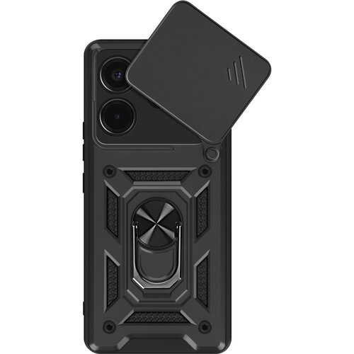 Oem Mayaxess, Ohišje za Xiaomi Redmi Note 14 4G Zaščita kamere z obročem za podporo, Črna, (5000208844) Cene