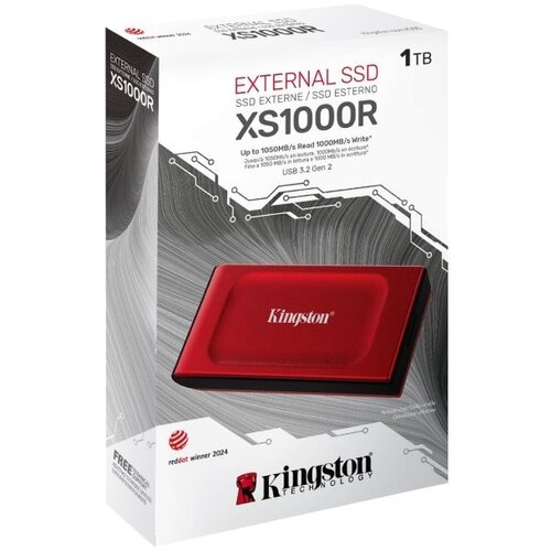 Kingston SSD XS1000 1000GB/eskterni/USB 3.2/crvena Cene