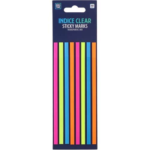 Biro time Index Mark, obeleživač, samolepljiv, 160 lista, transparent, miks Cene