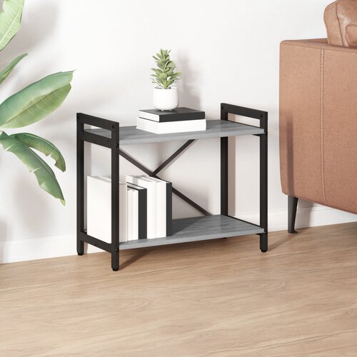 vidaXL Knjižna omara Siva sonoma 60 x 30 x 48.5 cm Konstruiran les Cene