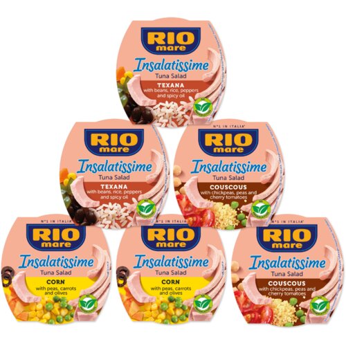 Rio Mare paket Insalatissime tuna salata sa 3 različita ukusa, 6 komada Slike