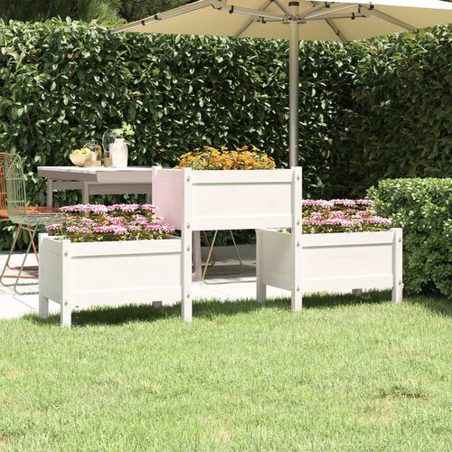 VidaXL Sadilica bijela 178,5 x 44 x 75 cm od masivne borovine Slike