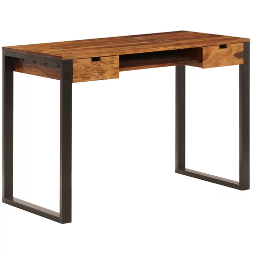  Radni stol od masivnog drva šišama i čelika 110 x 55 x 78 cm
