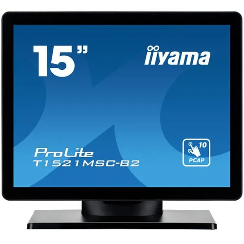 Iiyama 15" PCAP Bezel Free Front, 10P Touch, 1024x768, Speakers, VGA, HDMI, 325cdm˛, USB Interface, External Power Adapter, Multitouch with suppor Cene