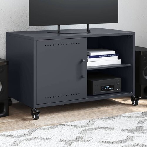 vidaXL TV ormarić antracit 68x39x43,5 cm hladno valjani čelik Cijene