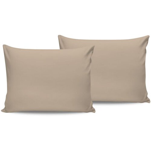  De Beige Beige Satin Pillowcase Set (2 Pieces) (EU) (IT) Cene