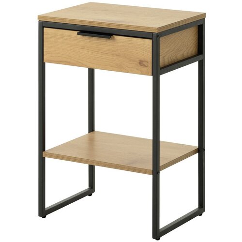 Unique Furniture Stranska mizica v hrastovem dekorju 30x40 cm Cesura &amp;ndash; Slike