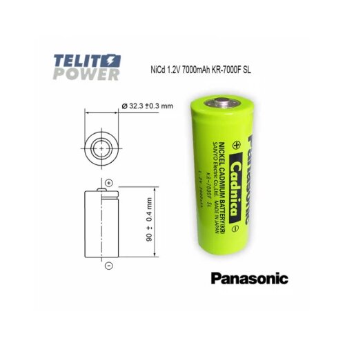Panasonic NiCd F 1.2V 7000mAh KR-7000F Cadnica Cene