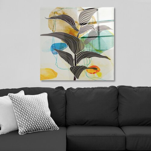 Wallity CAM4018_7070 multicolor decorative tempered glass painting Cene
