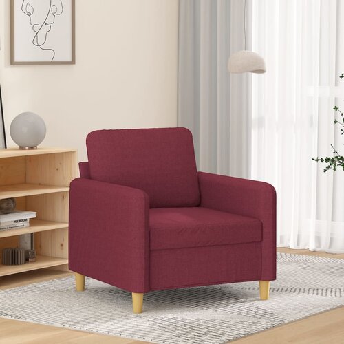vidaXL Fotelj vinsko rdeč 60 cm blago Cene