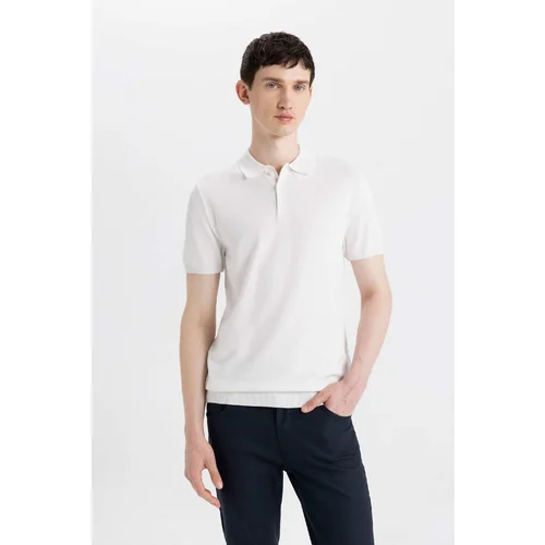 Defacto Slim Fit Short Sleeve Knitted Polo Shirt