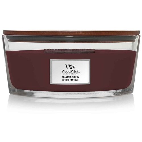 WoodWick Phantom Cherry mirisna svijeća s drvenim fitiljem (hearthwick) 453 g Slike