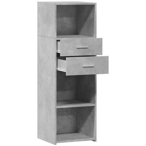VidaXL Visoka komoda boja betona 40 x 42,5 x 124 cm konstruirano drvo Slike