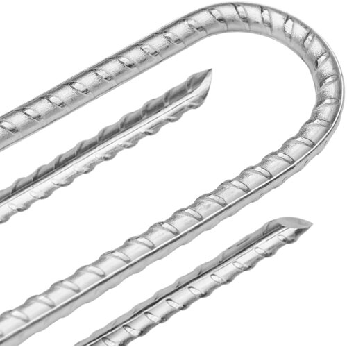 Klinovi za &amp;scaron;ator U-oblika 6 kom 30 cm &amp;Oslash; 7 mm pocinčani čelik Slike