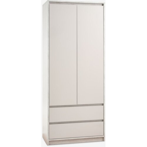  Ormar s 2 vrata i 2 ladice 80x193cm, Bež Slike