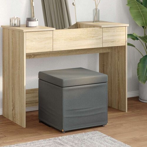  Stolica Tamno siva 41 x 41 x 40 cm Tkanina i konstruirano drvo - Tamno siva 40 cm tkanina Cijene