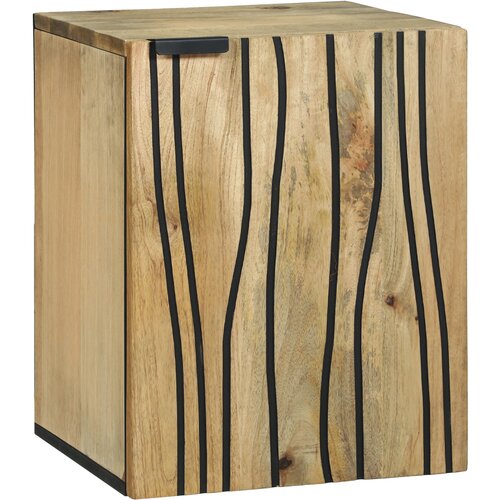 VidaXL Kupaonski zidni ormar 38x33.5x48 cm Masivno drvo manga i drvo za inženjerstvo Slike