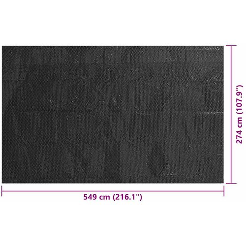  Pokrivač za bazen crni 549 x 274 cm PE Slike