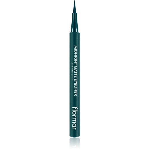 Flormar Midnight Matte Eyeliner črtalo za oči v obliki flomastra z mat učinkom odtenek 04 Green 1 ml Slike