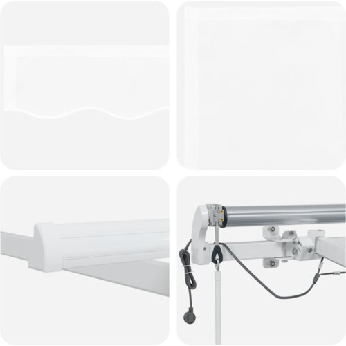 vidaXL automatska uvlačna tenda s LED bijela 600x350 cm Cijene