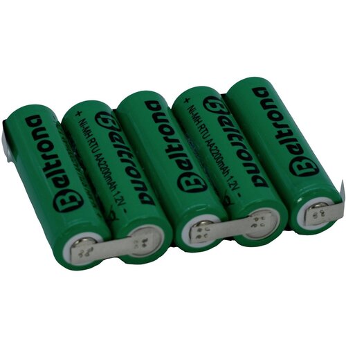 Beltrona RTU5AAZ akumulatorski paket 5x Mignon (AA) z-spajkalni priključek NiMH 6 V 2200 mAh, (20641640) Slike