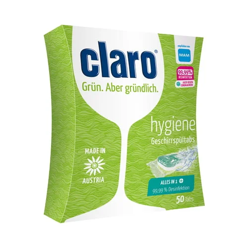 claro ECO tablete za strojno pranje suđa - Hygiene - 50 komada