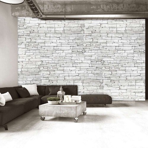  Tapeta - White Brick 200x140 Slike