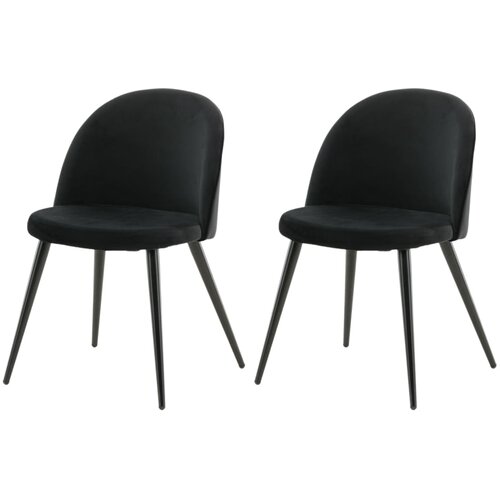 Venture Home Velvet blagovaonska stolica, crna, set od 2 Cijene